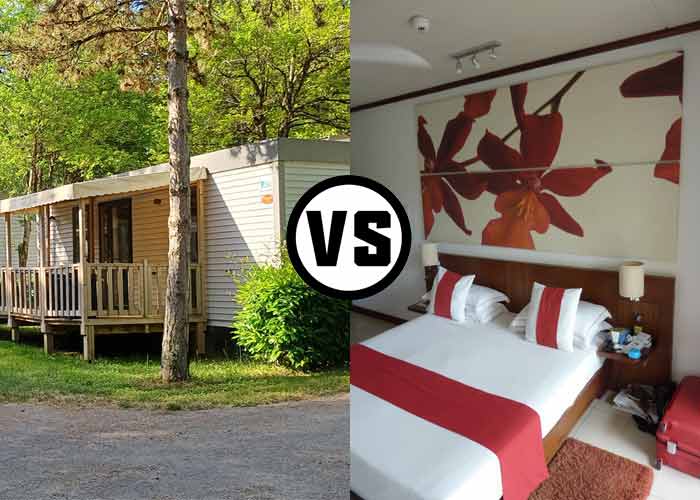 Comparatif vacances en mobil-home dans un camping vs chambre d’hôtel confortable