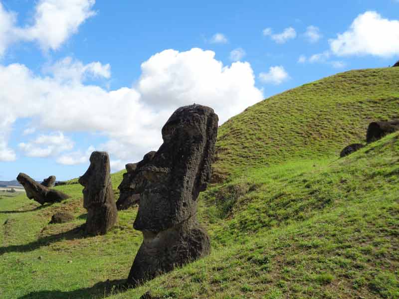 statues Moaï sur l'île de Pâques