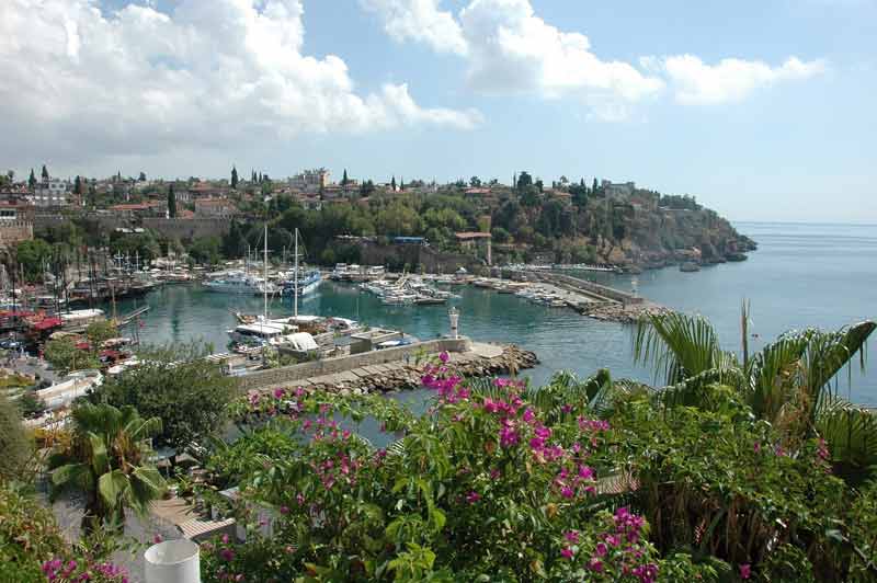 Vue sur le port d'Antalya, Turquie