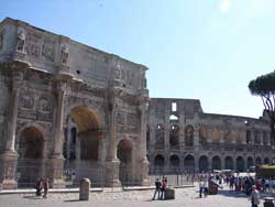 Arc de Constantin et Colisée (Rome)