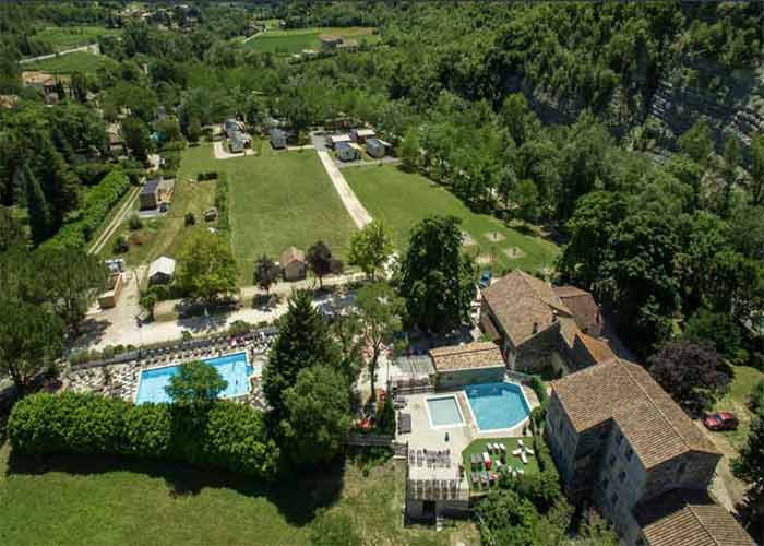 Vue a�rienne du camping Medrose